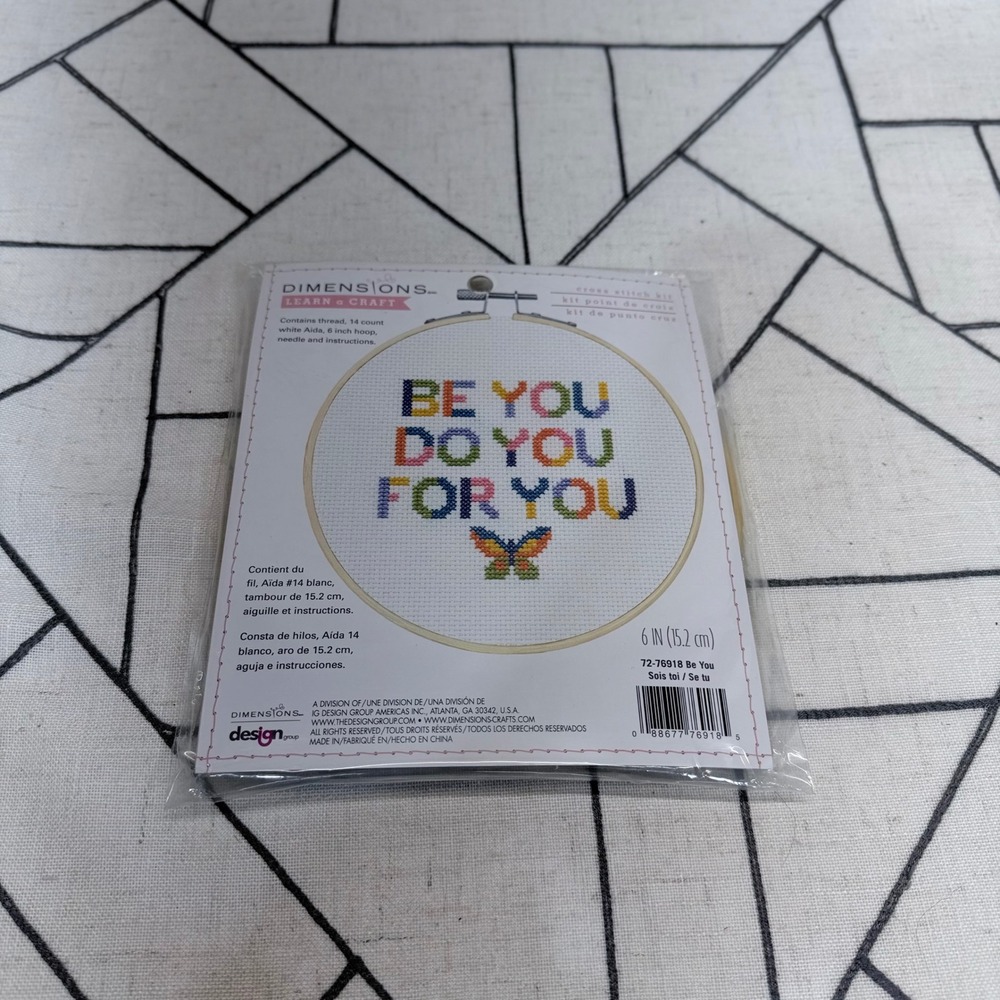Dimensions Cross Stitch Kit 6in Multicolor Be You Do You For You 72-76918